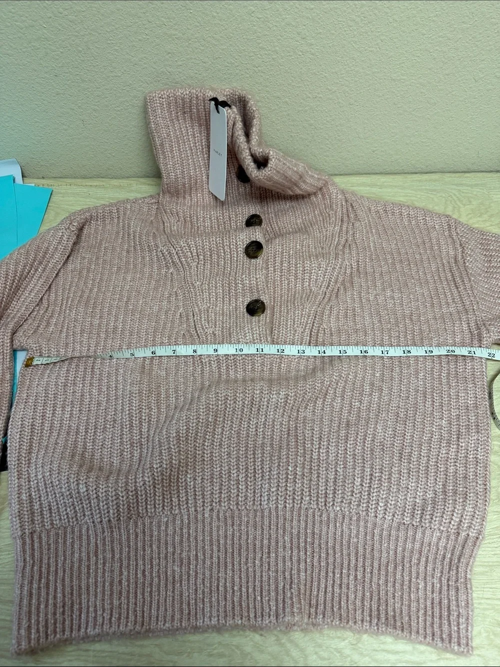 VARLEY PEVEREL BUTTON PLACKET KNIT - S